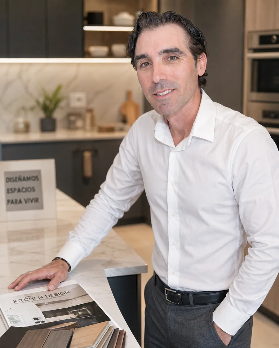 Francisco Aragón, diseñador de cocinas de la tienda de Tres Caminos