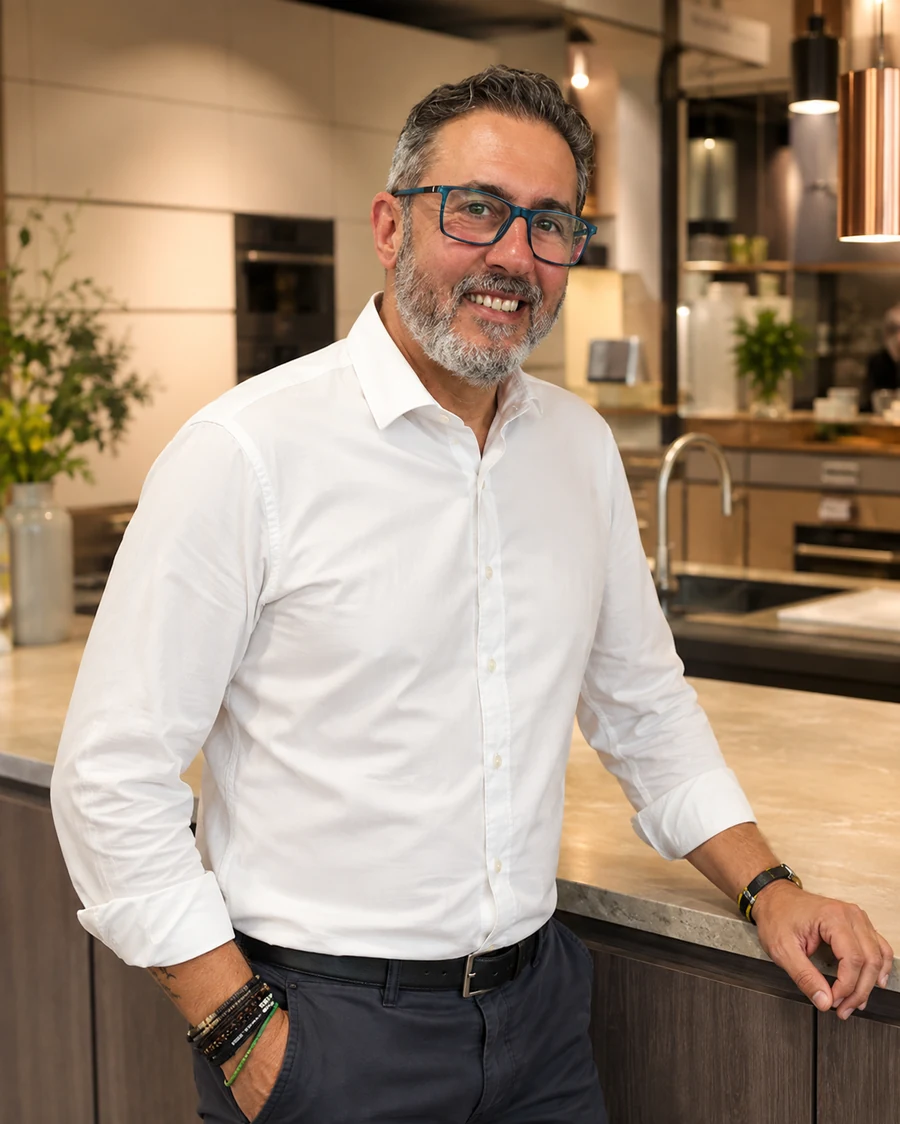 Ramón Ramírez, responsable de Elenko Cocinas en la tienda de Tres Caminos